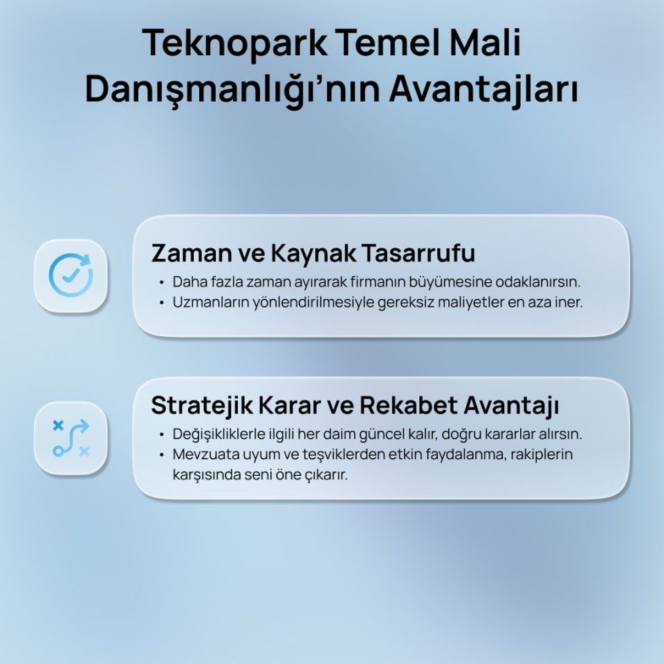 Teknopark Temel Mali Danışmanlığı