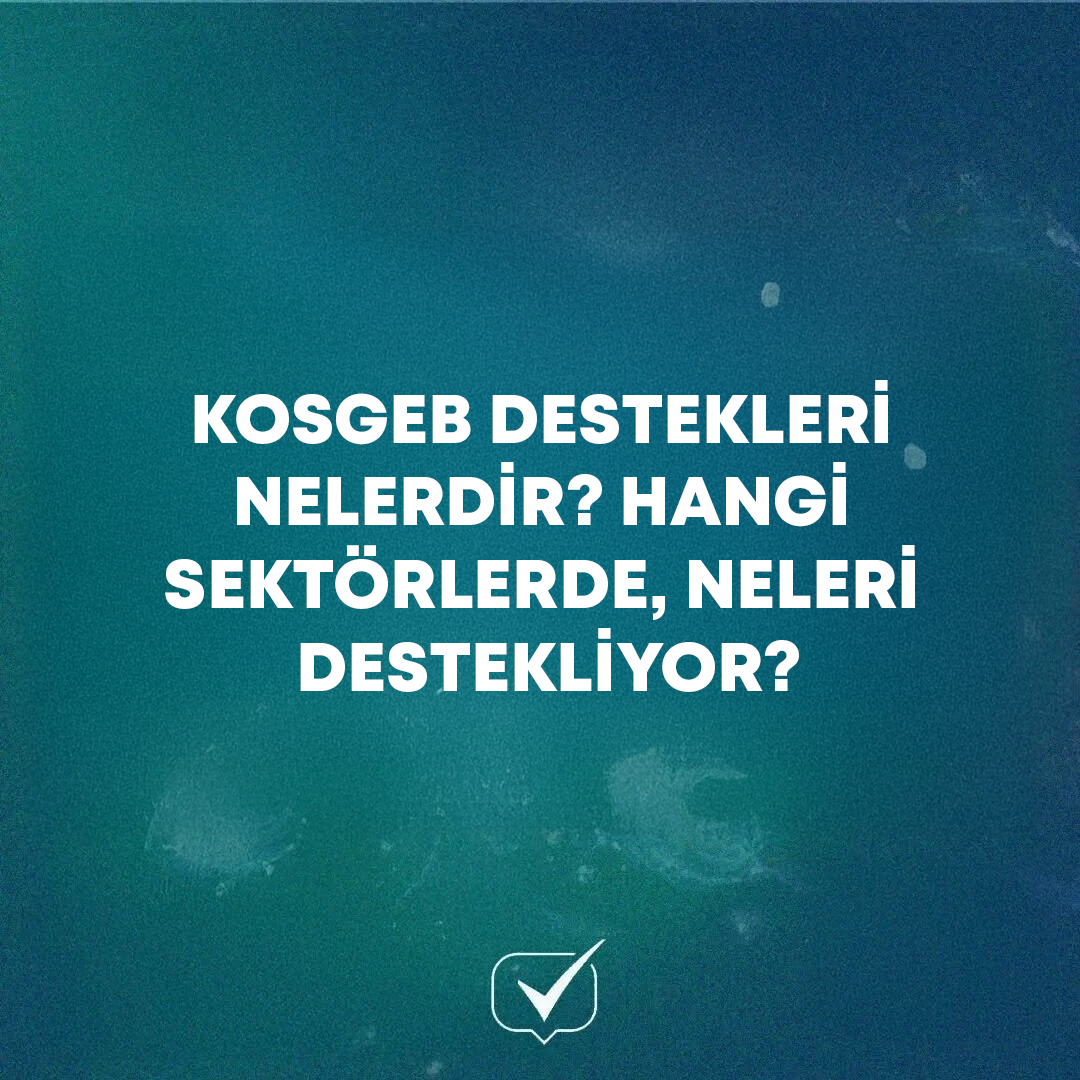 Kosgeb Destekleri Nelerdir? Hangi Sektörlerde, Neleri Destekliyor?