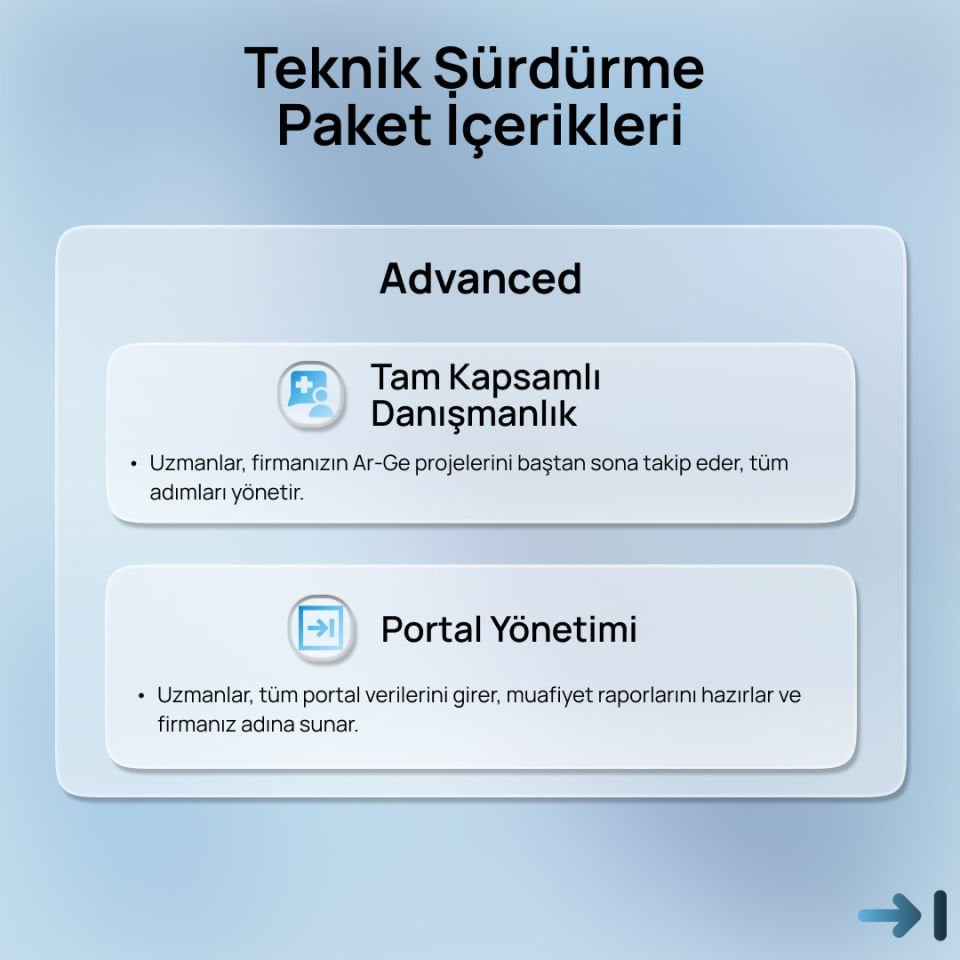Teknopark Sürdürme Danışmanlığı - TEKNİK