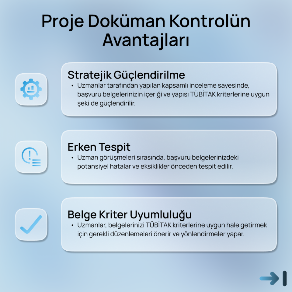 TÜBİTAK Proje Doküman Kontrolü