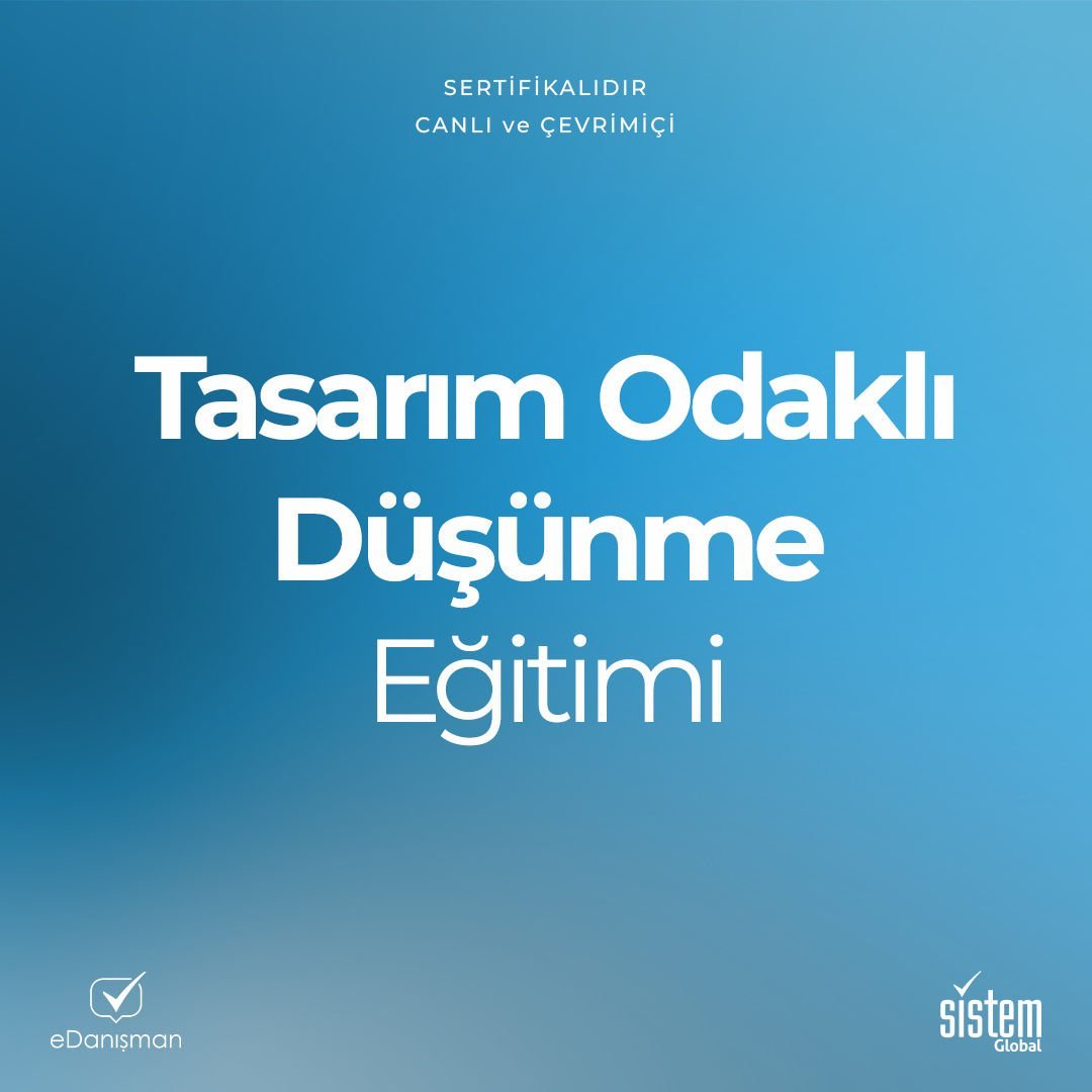 Tasarım Odaklı Düşünme Eğitimi