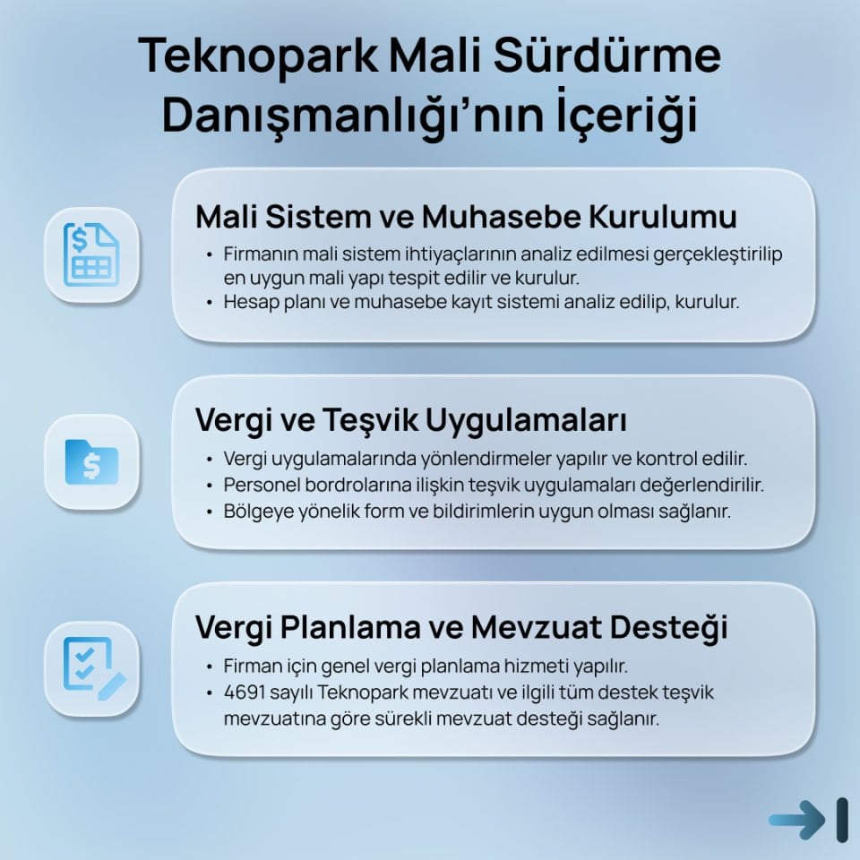 Teknopark Sürdürme Danışmanlığı - MALİ