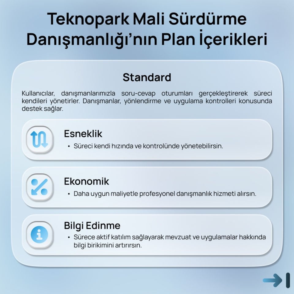 Teknopark Sürdürme Danışmanlığı - MALİ