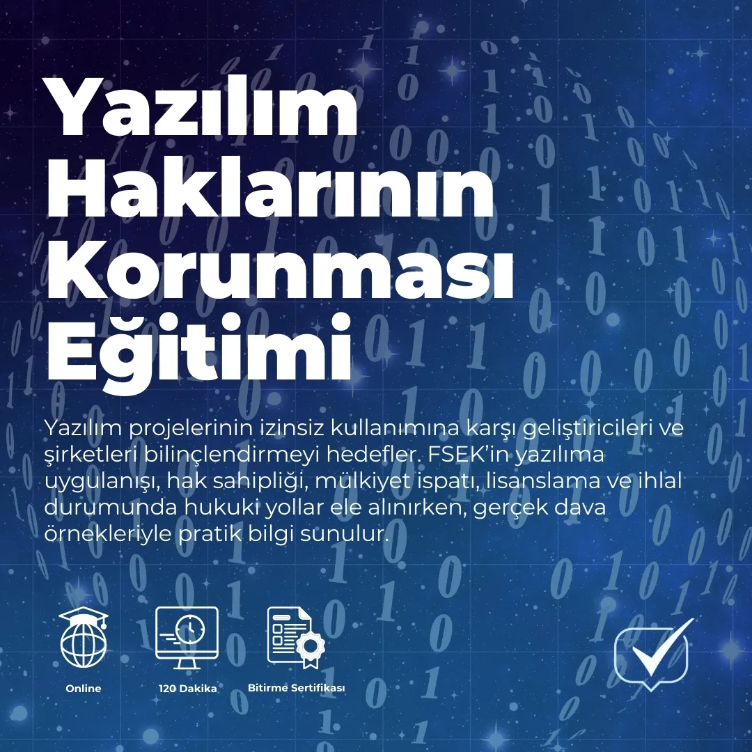 Yazılım Haklarının Korunması Eğitimi