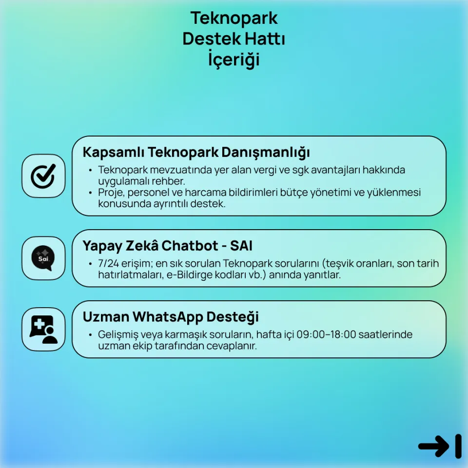 Teknopark Destek Hattı