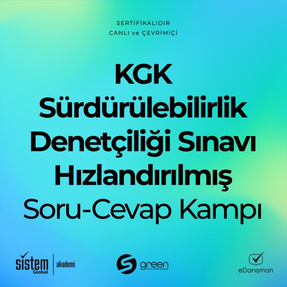 KGK Sürdürülebilirlik Denetçiliği Sınavı Hızlandırılmış Soru Cevap - Kampı