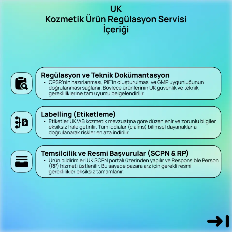UK Kozmetik Ürün Regülasyon Servisi (1299₤)