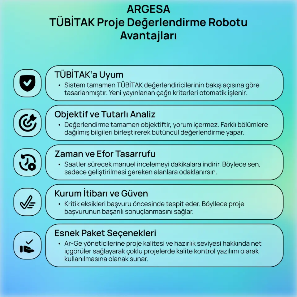 ARGESA - TÜBİTAK Proje Değerlendirme Robotu